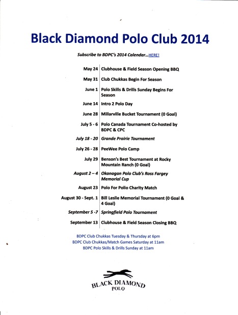 BDPC Calendar 2014